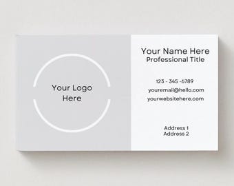 Plantilla de tarjeta de presentación moderna y elegante / Diseño editable en Canva