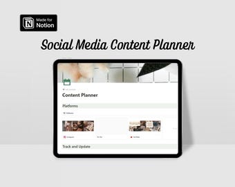 Planificador de contenido - Plantilla de Notion