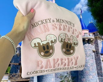 Disneyland Christmas Sweatshirt, Disneyland Christmas Shirt, Disneyland Embroidered Sweater, Disneyland Gingerbread, Mickey's Gingerbread
