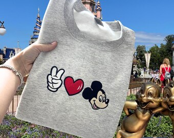 Disneyland Embroidered Sweater, Disneyland Sweatshirt, Disneyland Shirt, Disneyland Sweatshirt Women, Disneyland Cherry, Disneyland Sweater