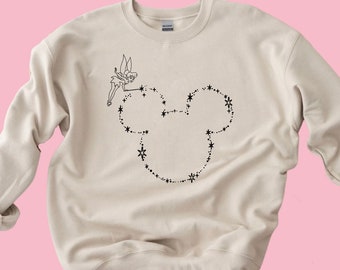 Disneyland Sweater, Disneyland Sweatshirt, Disneyland Shirt, Disneyland Sweatshirt Vintage, Disneyland Sweatshirt Women, Tinker Bell Shirt