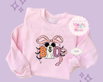 Disneyland Halloween Mickey Boo Sweatshirt, Mickeys Not So Scary Shirt