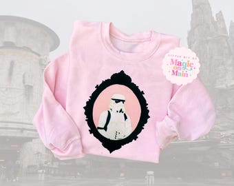 Embroidered Stormtrooper Sweater, Disneyland Inspired Apparel, Pink Crewneck Top