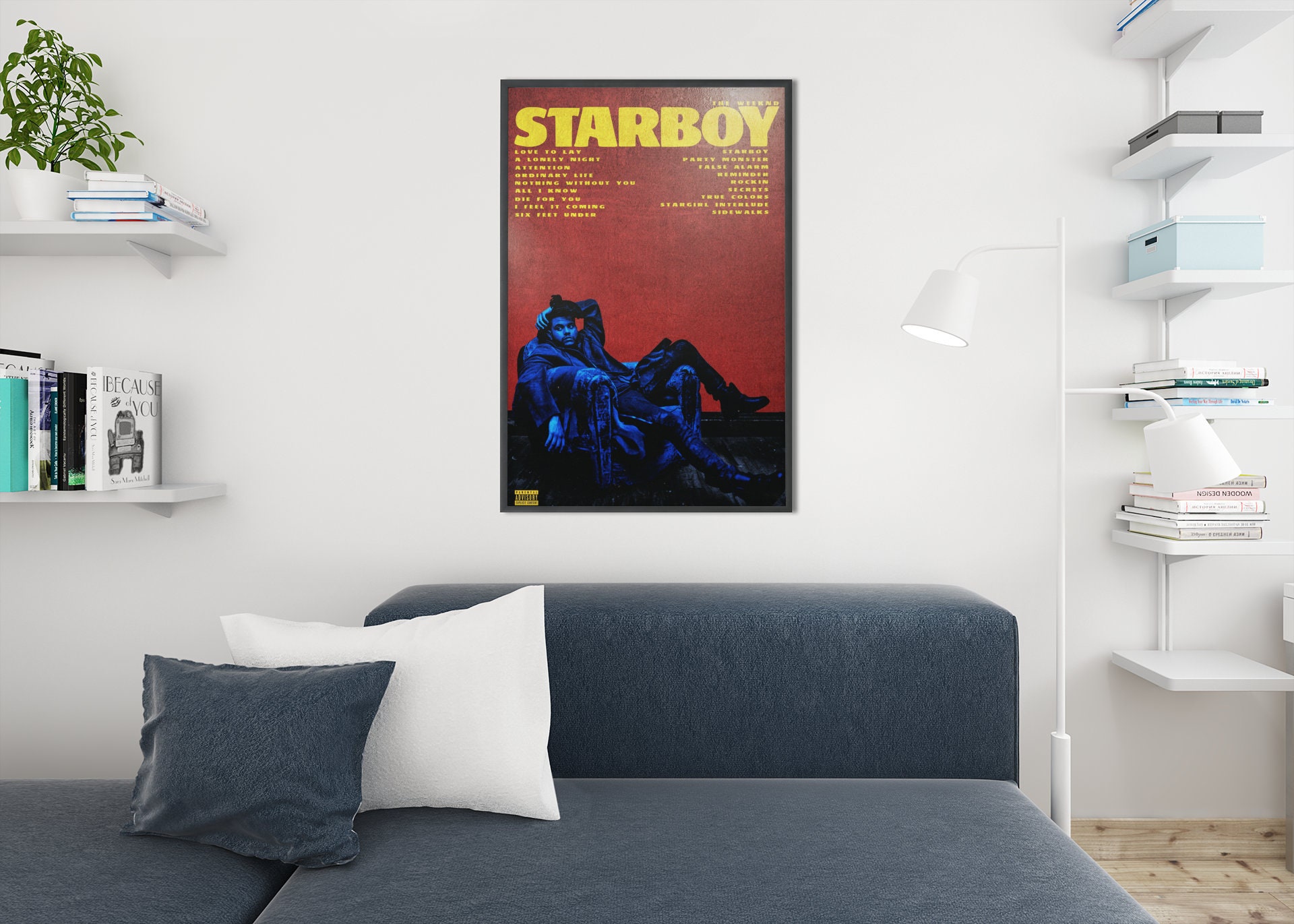 Discover The Weeknd Poster, Vintage Poster, Aesthetic Poster, Vintage Room decor, Gradient Wall Art, Home Decor