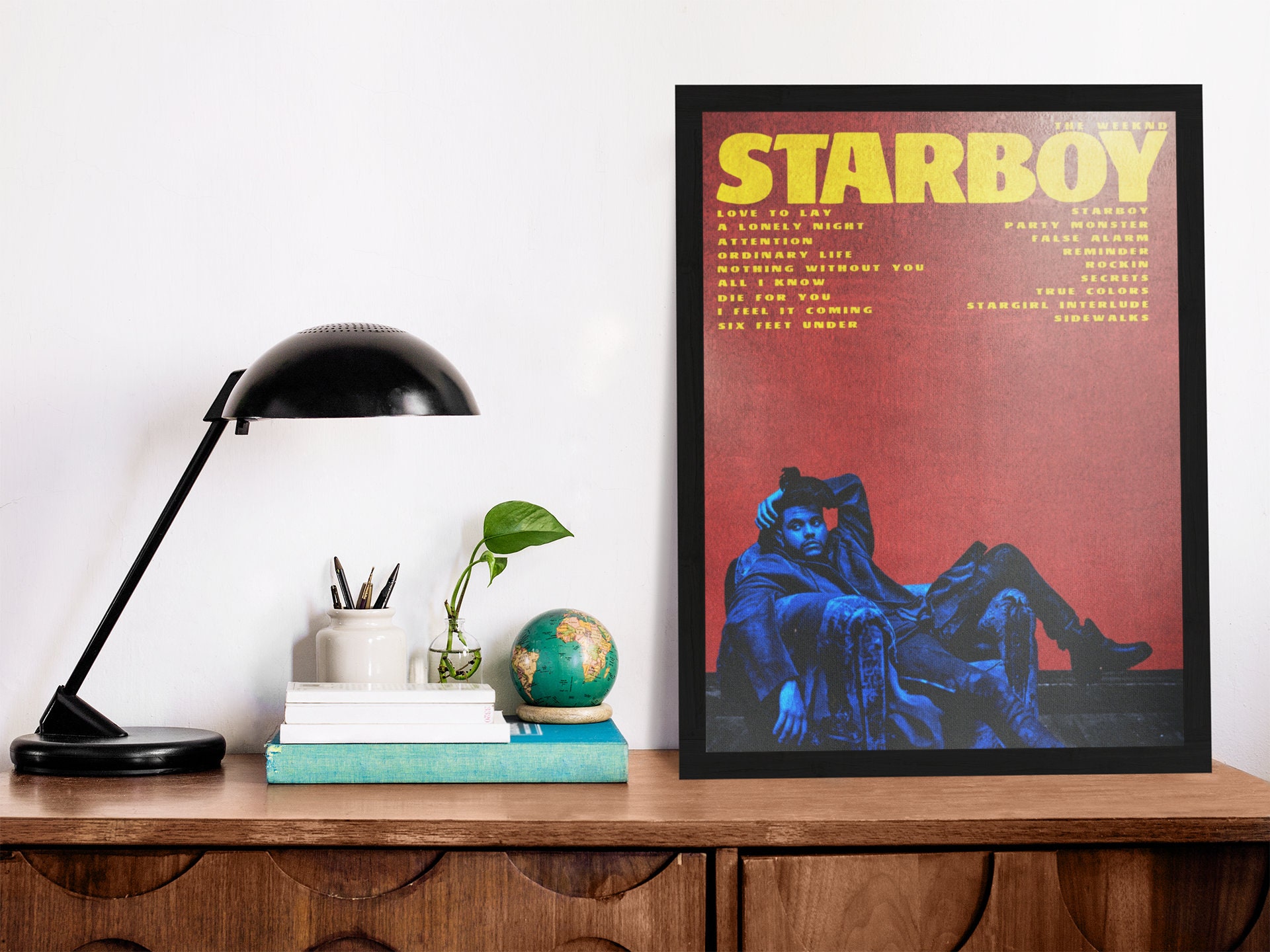 Discover The Weeknd Poster, Vintage Poster, Aesthetic Poster, Vintage Room decor, Gradient Wall Art, Home Decor