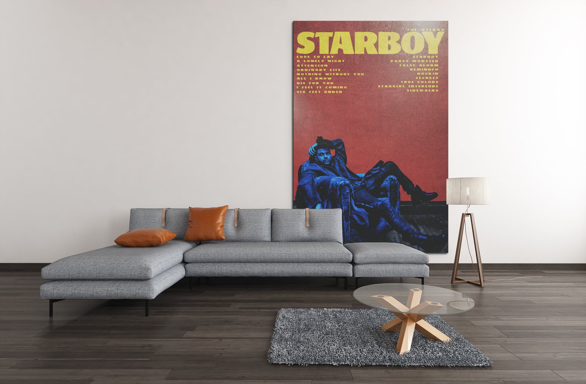 Discover The Weeknd Poster, Vintage Poster, Aesthetic Poster, Vintage Room decor, Gradient Wall Art, Home Decor