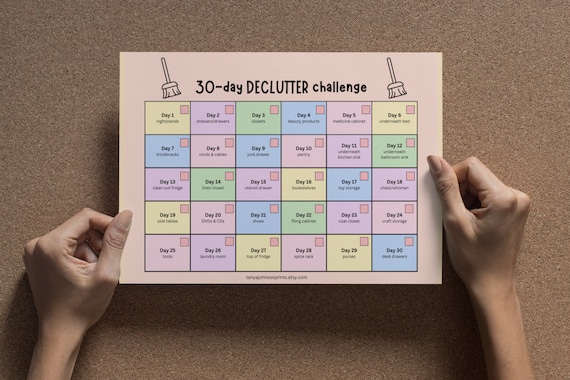 ☆Decluttering☆ DECLUTTER PLANNER, Declutter Digital, 30-day Challenge