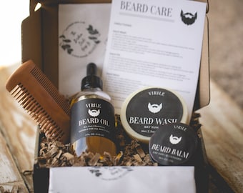 Virile Beard Care Grooming Kit | Holiday | Artisan | Handcrafted