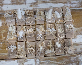 Bulk Soap Wedding Favors | Bridal Shower Favors | Baby Shower Favors | Dried Floral favors | Cold Process Soap | Handmade Soap | Boho