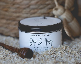 Oats & Honey Shea Sugar Scrub | Artisan | Handcrafted