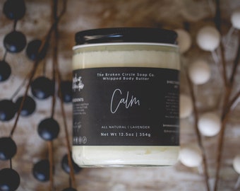 Calm (Lavender) Whipped Body Butter | Artisan | Handcrafted