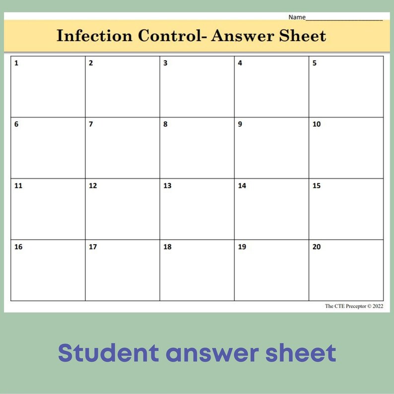 Infection Control, Task Cards, Flashcards, Health Science, Review, Study Etsy