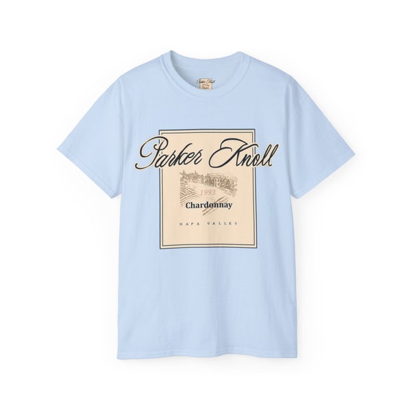 Parent Trap T-Shirt - Parker Knoll Chardonnay Napa Valley - Lindsay Lohan - Light Blue