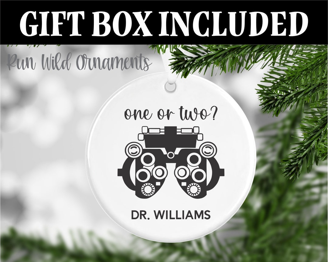 Eye Doctor Ornament, Optician Ornament, Optometrist Gift