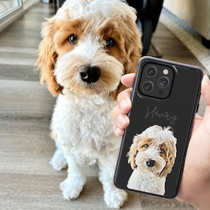 Custom Dog Photo iPhone Case, Dog Memorial Gift, Custom Pet Phone Case, Dog Phone Case, Personalized Phone Case, Unique Holiday Gift, Dog