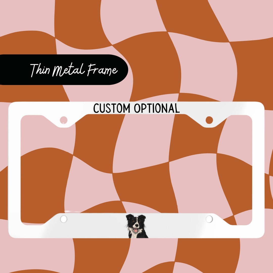 Border Collie License Plate Frame, Border Collie Lover, Collie License