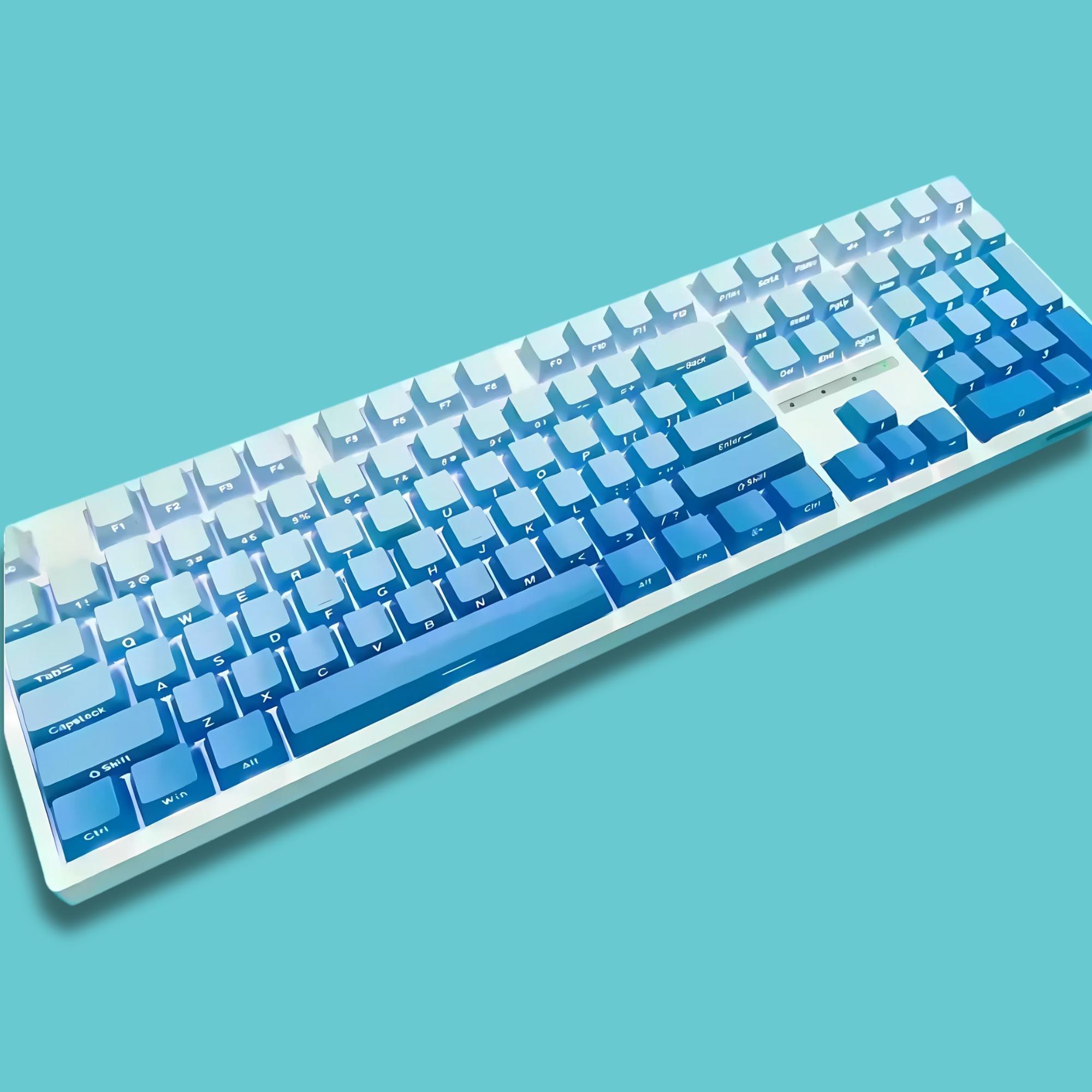 パステルカラー キーキャップセット 日本語配列 134キー グリーングラデーションキーキャップセット | パステル