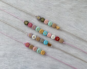 Personalized Perler Bracelet Colorful Macrame