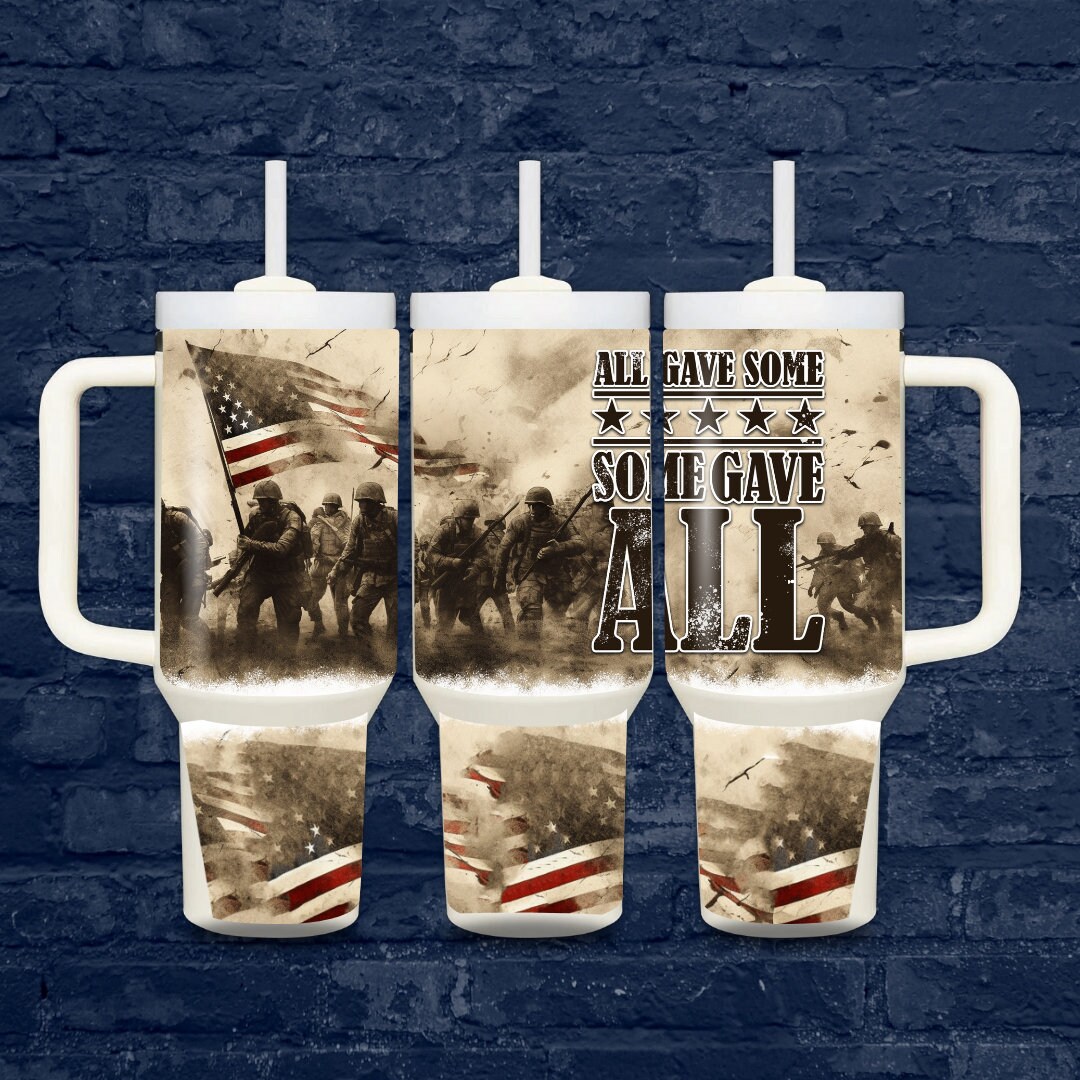 40oz All Gave Some, Some Gave All Tumbler Etsy