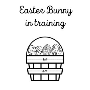 Easter Bunny in Training | SVG & PNG Digital Download