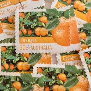 Sellos postales de Australia/Naranjas/2012