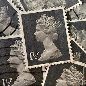 Great Britain Postage Stamps/1971 Machin Definitive/Black/1 1/2p