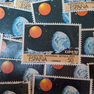 Spain Postage Stamps/Earth & Moon Surface