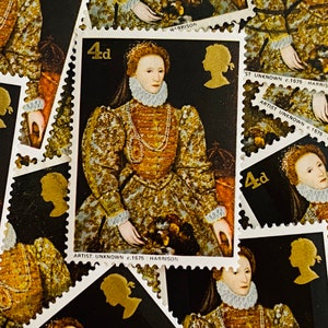 Sellos postales de Gran Bretaña/Pinturas británicas/Reina Isabel 1/1968