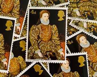 Postzegels Groot-Brittannië/Britse schilderijen /Queen Elizabeth 1/1968