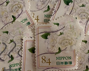 Japan Briefmarken/Weiße Rosen