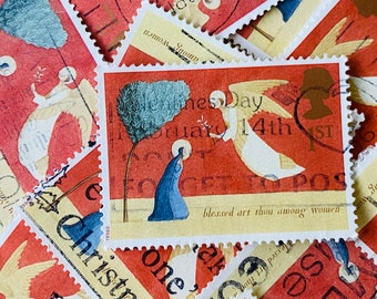  Jeanoko Creative Vintage Postage Stamps Collection