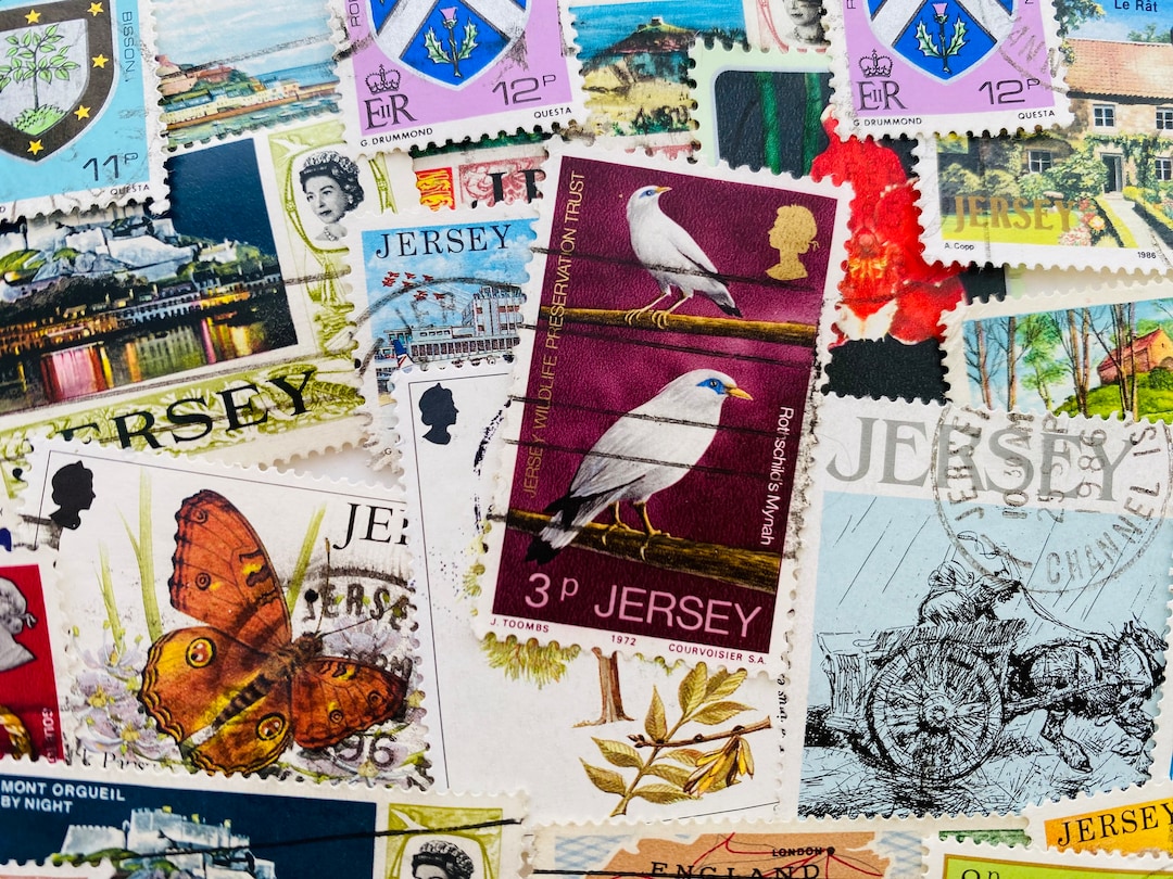 Jersey Postage Stamps Etsy