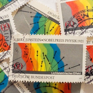 Germany Postage Stamps/German Nobelists/Diagram of Photoelectric Effect(Albert Einstein)/1979