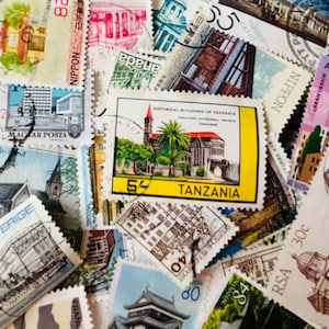 Edificios - Paquetes de sellos postales