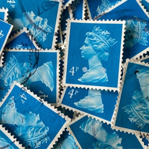Sellos postales de Gran Bretaña/Nuevo Azul/1993 Machin/4p