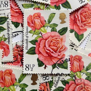 Selos postais da Grã-Bretanha/Centenário da Royal National Rose Society/Isabel de Glamis/1976