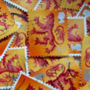 Sellos postales de Gran Bretaña/León escocés/2001
