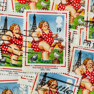 Großbritannien Briefmarken/Bild-Postkarten 1884 - 1994/Bather at Blackpool/1994