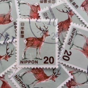 Japan Postage Stamp/Sika Deer/Cercus Nippon/2015