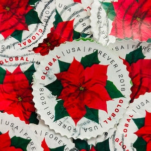 Sellos postales de EE. UU./Poinsettia/2018