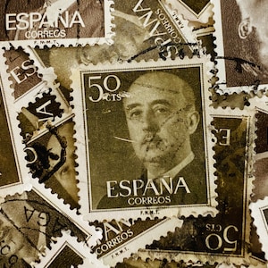 Spain Postage Stamps/General Franco(V)/Dark Brown/1954