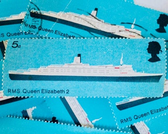 Groot-Brittannië postzegels/RMS Queen Elizabeth 2/1969