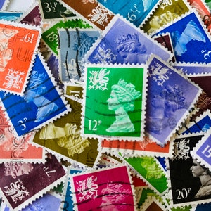 Sellos postales de Gales