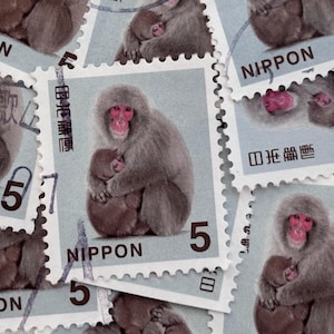 Sellos postales de Japón/Macaco japonés/2015