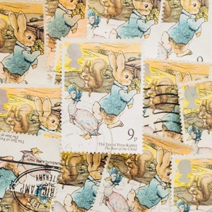 Sellos postales de Gran Bretaña/El año del niño/El cuento de Peter Rabbit (Beatrix Potter)/1979