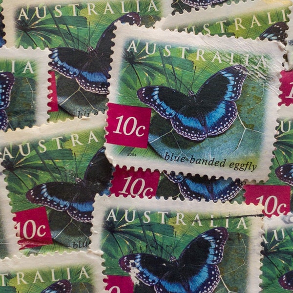 Australia Postage Stamps/Blue Banded Eggfly Butterfly