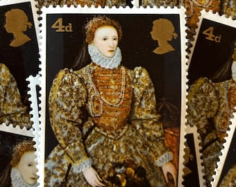 Postzegels Groot-Brittannië/Britse jubilea/Queen Elizabeth 1/1968
