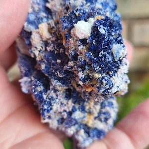 Sapphire and Ruby crystal cluster #75 BEAUTIFUL UV reaction super sparkly!  Very nice specimen.