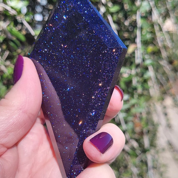 Beautiful sparkly Blue Sandstone diamond sand stone kite SPARKLES