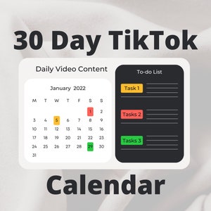 2023 30 Day TikTok Video Calendar for Product Reviews | Great For Growing Affiliate Revenue. Proven Calendar